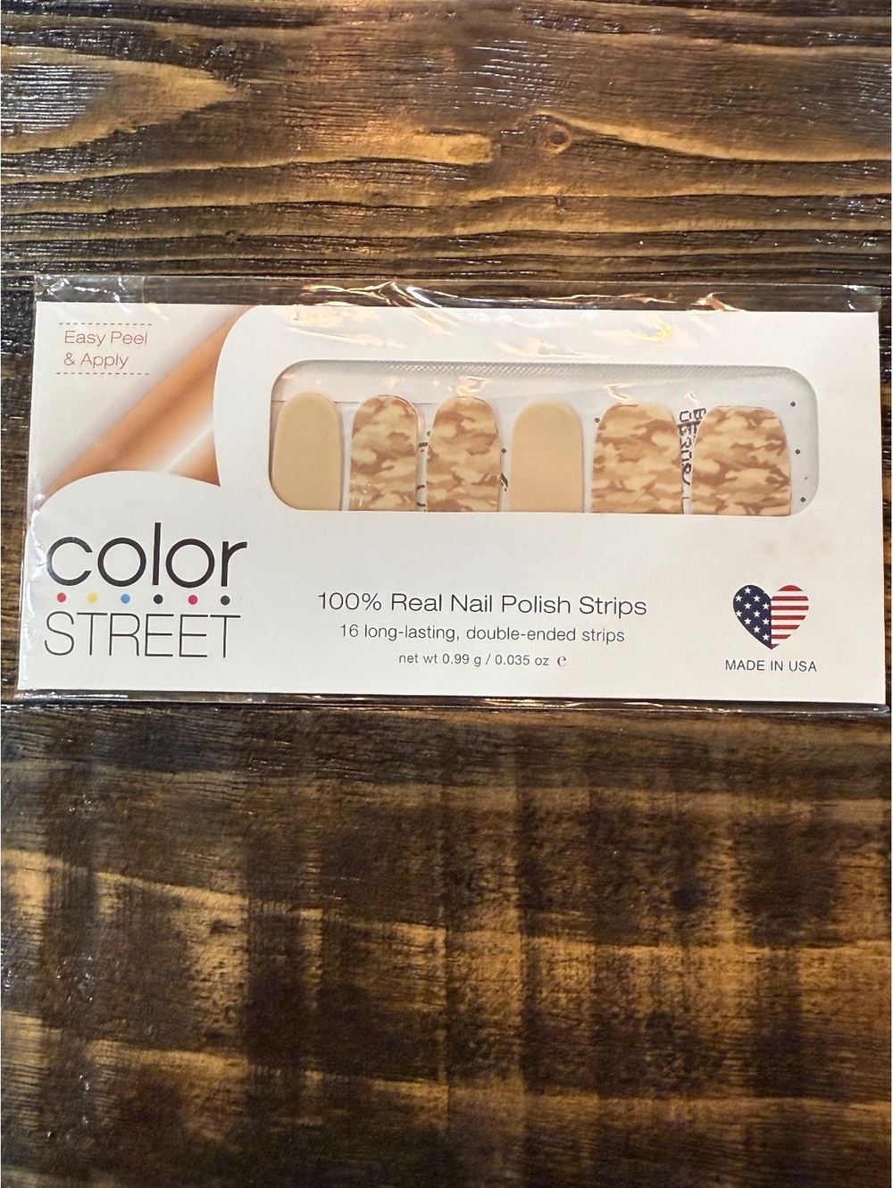 Color Street Nail Polish Strips | Boot Camp | Neutral Camouflage & Tan Retired